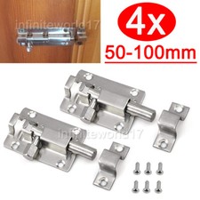 4x Edelstahl Schlossriegel