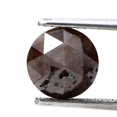 Rund gräulich brown diamant - brown,