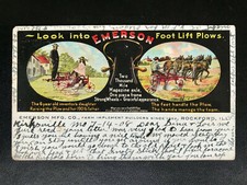 AK Litho (503) Werbung für Emerson Pflug Landwirtschaftliche Geräte Technik