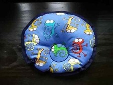 Kopfkissen Lagerungskissen Baby Handgenäht Baumwolle Füllwattefüllung Blau