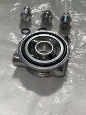 Ölkühler Adapterplatte Anschluss Flansch mit Thermostat GTI G60 VW Bus T5 T4 Neu