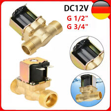 G1/2" 3/4" DC 12V Magnetventil Elektrisch Wasserventil N/C Wasser Einlass Ventil