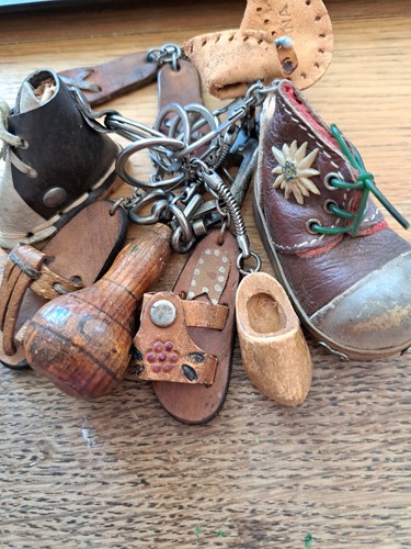 Alte mini lederschuhe puppen - alte,