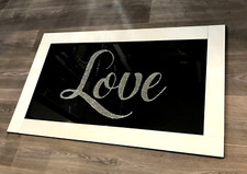 Weiß gerahmtes Liebe Wandbild