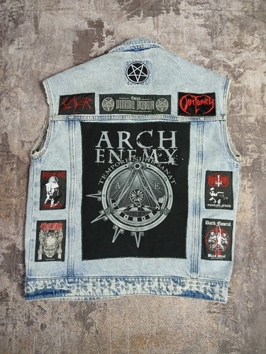Battlevest kutte m metal - gr.,