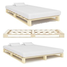 Palettenbett Massivholzbett