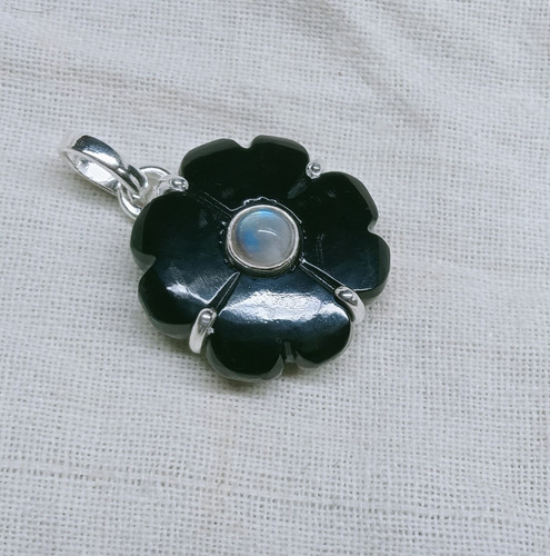Natürlicher schwarzer onyx - natürlicher,
