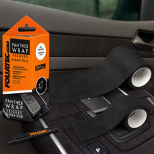 FOLIATEC Panther Wrap Selbstklebende Folie Auto Wildlederoptik Innenraum Schwarz