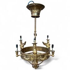 Deckenlampe antik Empire Stil Lüster Lampe Leuchter Kronleuchter mit Sphinx