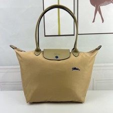Longchamp Große bestickte Umhängetasche L 1899-Khaki