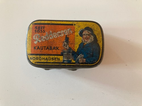 Antike blech dose - blech, kautabak