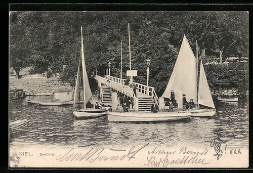 Ansichtskarte kiel seeburg - ansichtskarte,