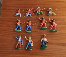 DDR Indianer, Cowboys,Konvolut  von 11 Figuren