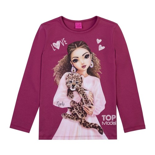 Topmodel langarmshirt mit - topmodel,