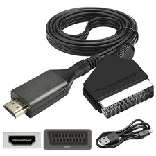 SCART zu HDMI Kabel Adapter - Video Audio Wandler Konverter für TV HDTV STB V...