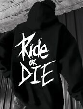 Herren Hoodie Ride or die Biker Kapuzenpuller Steetwear Fashion Style Mode