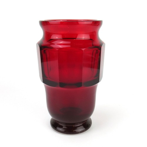 Dekorative glas vase böhmen - glas,