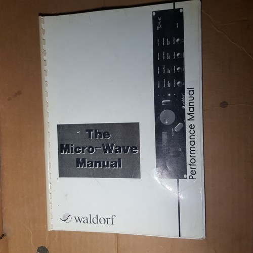 Waldorf micro wave manual - micro,