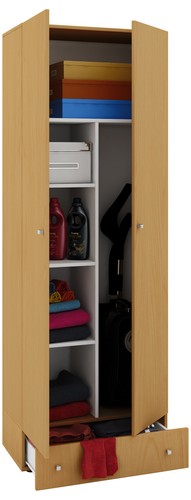 Holz besenschrank putzschrank - holz,