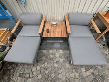 Zebra Belvedere Lounge Sitzgruppe Outdoor Couch olefin grey