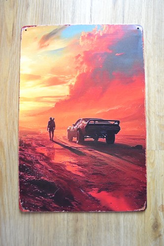 Mad max blechschild road - mad,