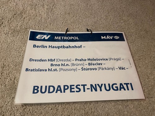 Zuglaufschild metropolo - ,