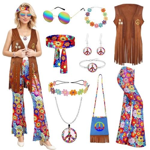 Hippie kostüm damen 70er - hippie, damen,