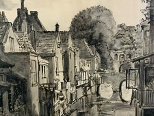 MALEREI AQUARELL ALTSTADT