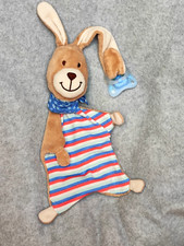 Tchibo TCM Schmusetuch Hase Bunny mit Schnuller-Halter & blaues Halstuch, Hase,