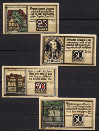 13331 4 x notgeld - [13331],