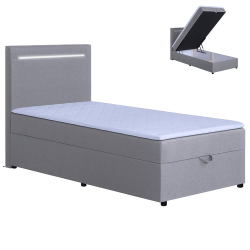 Led polsterbett silver h3 - led-polsterbett,