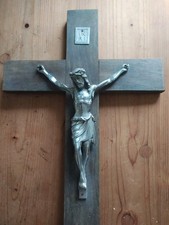 altes großes Kruzifix Holz