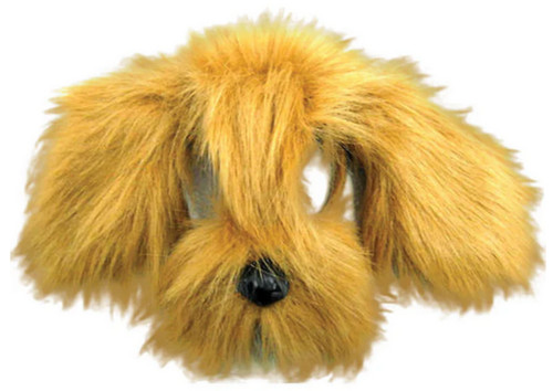 Braune zottelige hundemaske - zottelige,