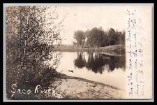 RPPC  Maine  Scenic View Of