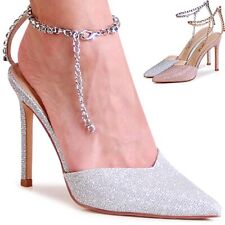 Damen Glitzer Pumps Spitze