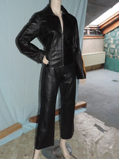 Damen Nappaleder Anzug Größe