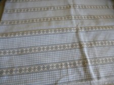 Stoffrest - ca. 69 x 94 cm - blau/weiß/grau kariert