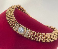 Luxus Panzer Armband Zirkonia