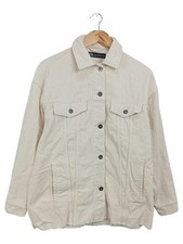 ZARA Damen Cordjacke Beige Gr