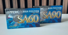 2x TDK SA AudioKassette Typ 2 -  unbenutzt - NOS - 1x 60min 1x 90min