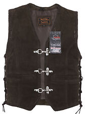 Nubuk braune Lederweste