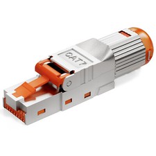 Cat7 Netzwerkstecker RJ45 Netzwerk Stecker werkzeuglos Verlegekabel AWG23 LAN