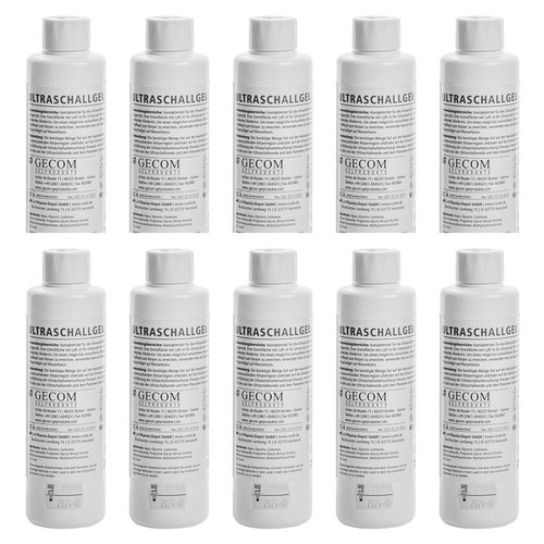 10x ultraschallgel 250ml - 10x,