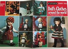 Puppenkleidung auf der ganzen Welt Welt STRICKMUSTER 18" Spanische Patons 3009