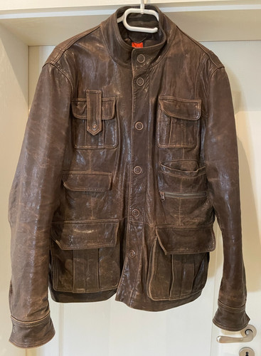Original hugo boss lederjacke - boss,