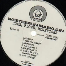 Westberlin Maskulin Hoes, Flows, Moneytoes Home Recordings Vinyl LP