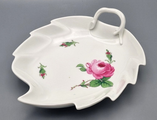 Meissen porzellan blatt schale - blatt,