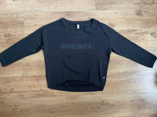 Diesel Sweatshirt Pullover Basic schwarz Gr. 40/ M Sport Oversize