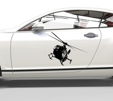 Autoaufkleber Hubschrauber