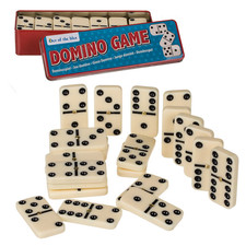 Domino Spiel gewichtete Steine
